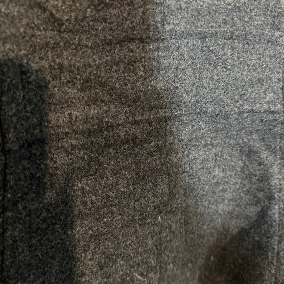 Max Rave Gray Wool Blend One Button Notched Blazer Jacket Women Sz L - Picture 8 of 8